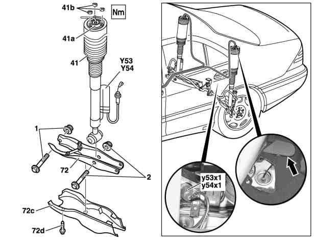 File:W220 airmatic remove install rear suspension strut.jpg