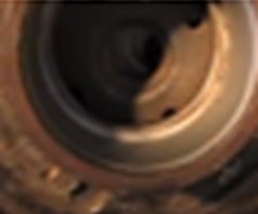 File:Flange, Washers and Nut at back of Bearing Housing.JPG