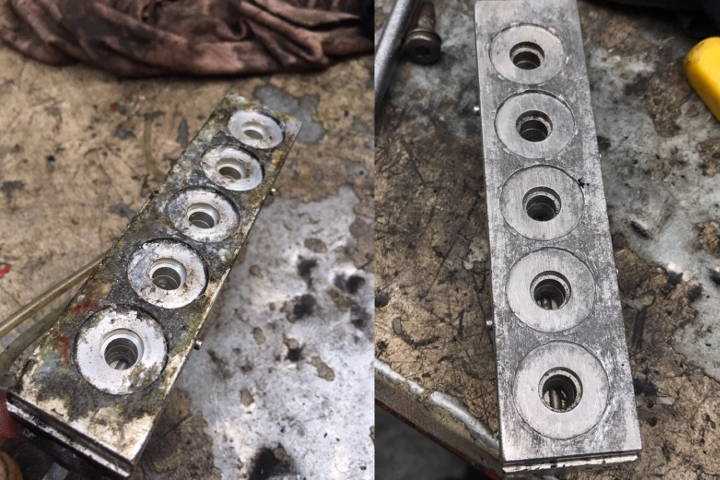 File:W220 airmatic valve block metal cleaned.jpg