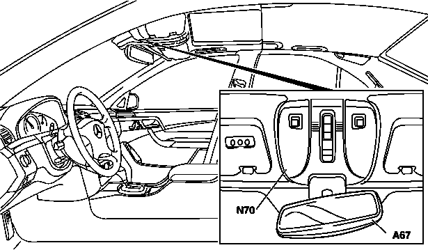 File:W220 interior rearview mirror location.png