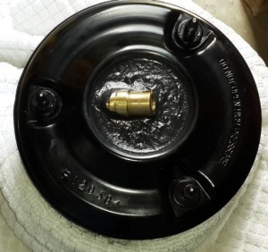 W220 AIRmatic Repaired Front Strut Filled with Butyl Mastic.JPG