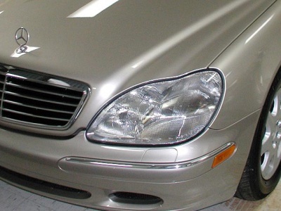 Shown on 220 S430, Engine compartment, left front