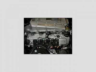 Shown on 220 S55 AMG, Engine compartment, left and right side of engine block, (Fuel injector cylinder 1 shown)