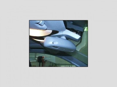Shown on 220 S350, Interior roof, center front, Part of interior rearview mirror unit