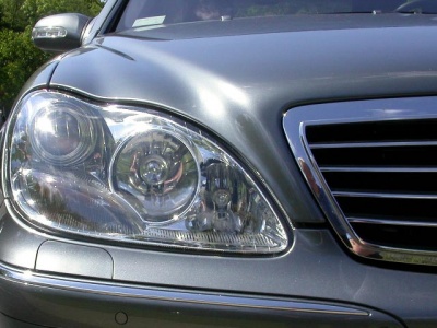 Shown on 220 S500, Exterior, right front, Part of right front headlamp unit
