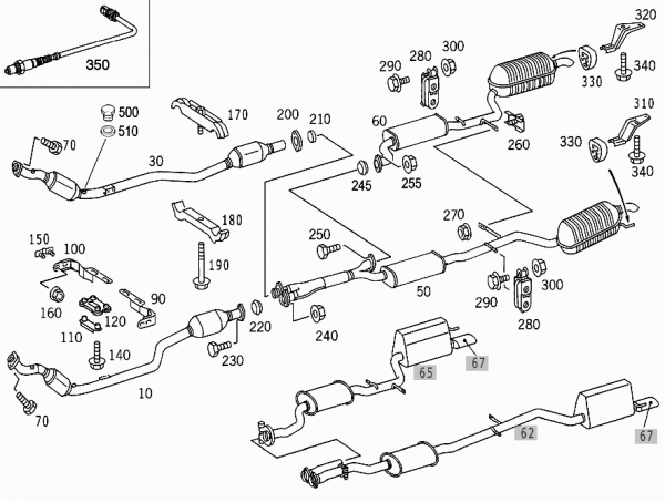 W220 exhaust system 8-cylinder gasoline.png