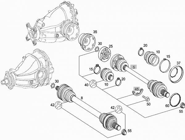 Rear axle - W220 S-Class Encyclopedia