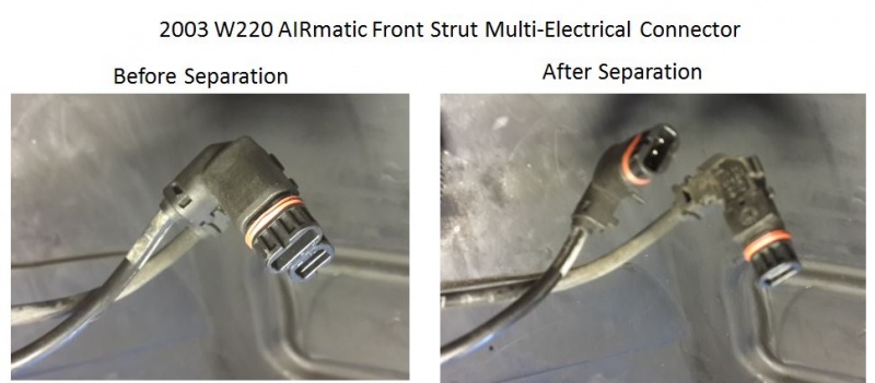 File:W220 AIRmatic Front Strut Multi Electrical Connector Separated.JPG
