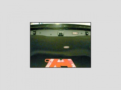 Shown on 220 S430, Trunk lid, center