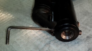 W220 AIRmatic Damper Stub Screws Partly Installed.JPG