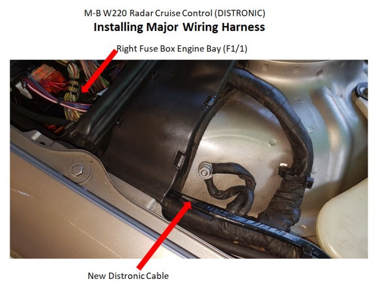 W220 Installing Distronic Major Wiring Harness 01.jpg