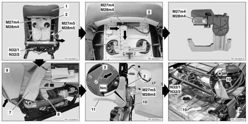 File:W220 Remove install front seat backrest and head restraint adjusting motors.jpg